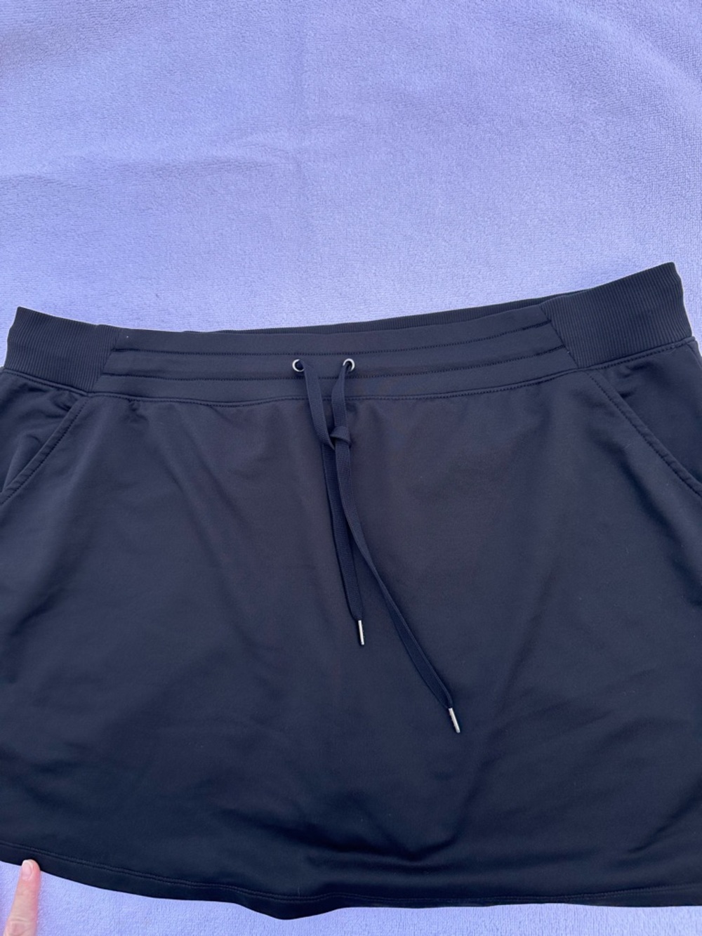 tek gear Black Athletic Skort with Elastic Waistband